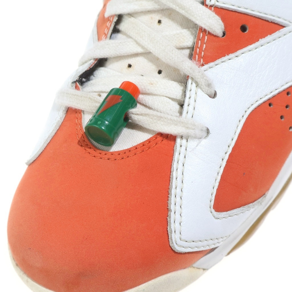 NIKE(ナイキ) AIR JORDAN 6 RETRO GATORADE エアジョーダン 6 レトロ ゲータレード ハイカットスニーカー ホワイト/オレンジ US9.5/27.5cm 384664-145