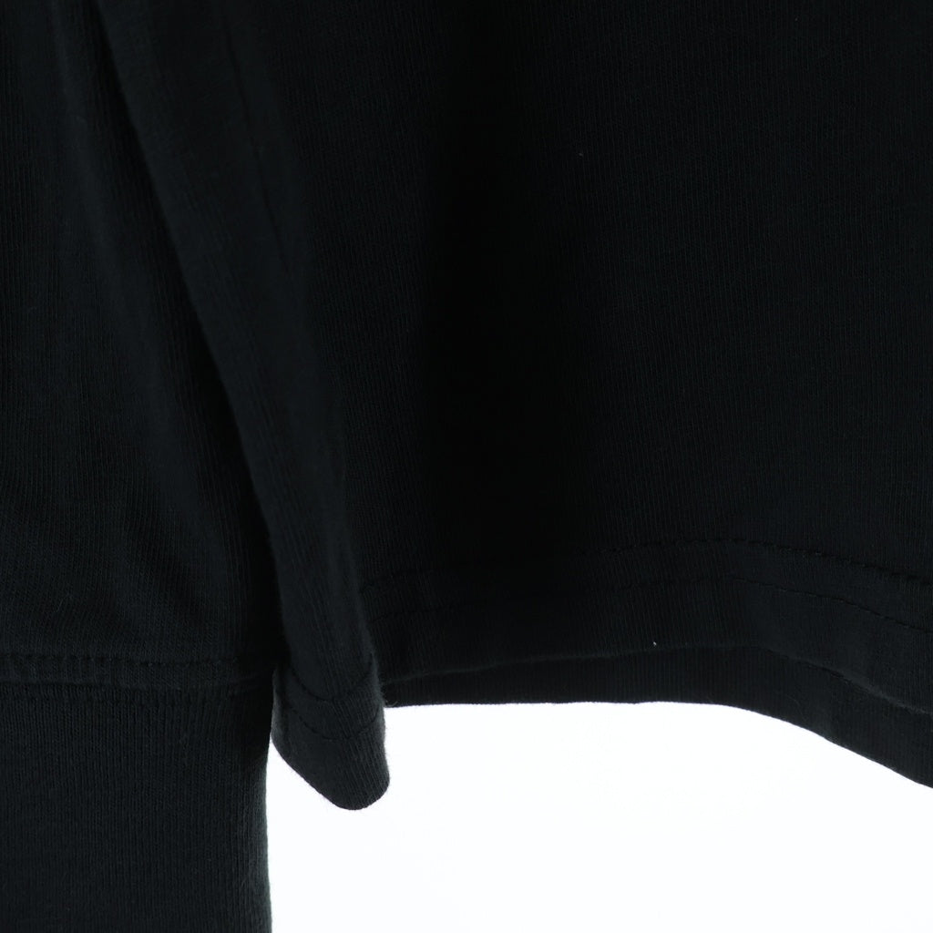 KITH(キス) ×CALVIN KLEIN カルバンクライン ロゴプリント クルーネック長袖Tシャツ ロングスリーブカットソー ブラック KH3840-100