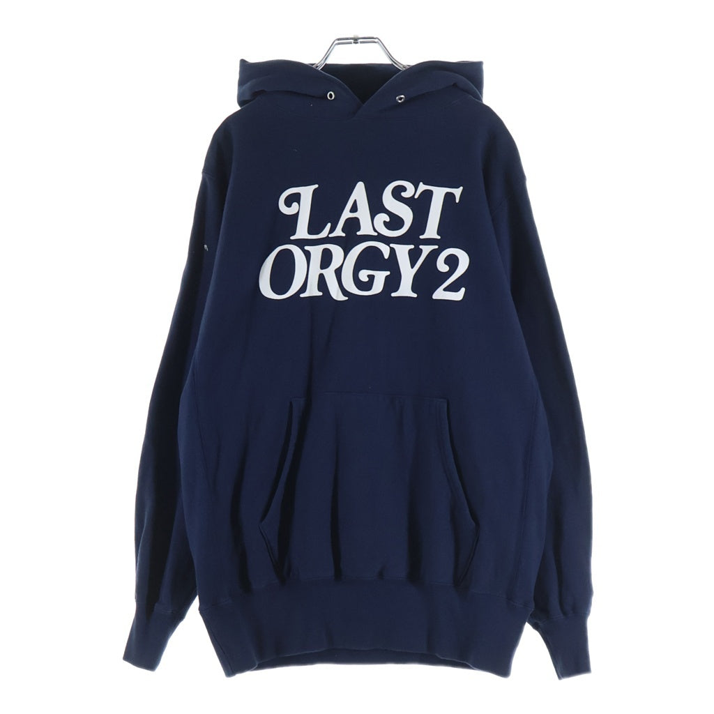 HUMAN MADE(ヒューマンメイド) ×UNDERCOVER LAST ORGY2 GDC PIZZA HOODIE アンダーカバー ラストオージー2 ピザフーディー プルオーバーフーデッドパーカー ネイビー HM23CS013