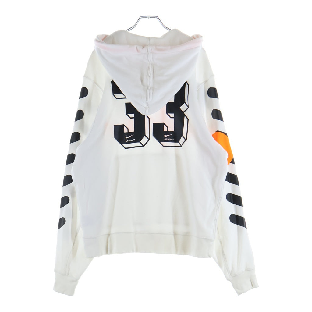 NIKE(ナイキ) 18SS ×OFF WHITE MERCURIAL NRG オフホワイト フットボール プルオーバーフーデッドパーカー ホワイト AA3257-100