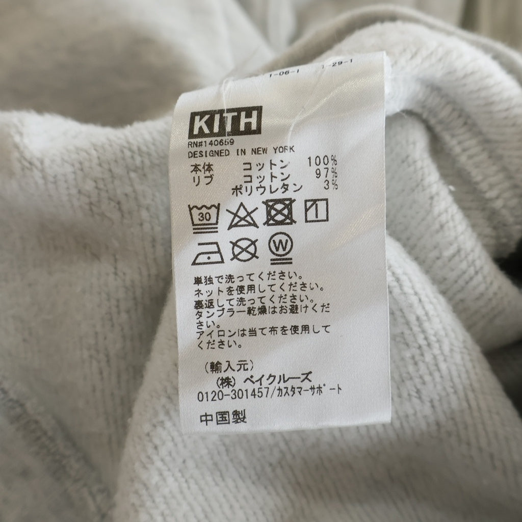 KITH(キス) 20AW ×BMW M SPORT LOGO HOODIE スポーツロゴエンブロイダリー プルオーバーフーデッドパーカー グレー KH2588