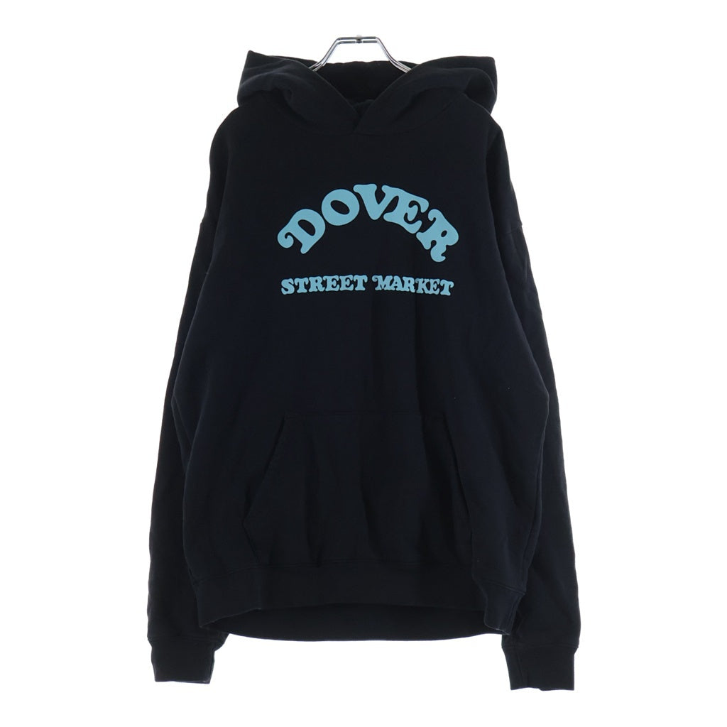 DOVER STREET MARKET(ドーバーストリートマーケット) ×VERDY ヴェルディ ロゴプリント プルオーバーフーデッドパーカー ブラック