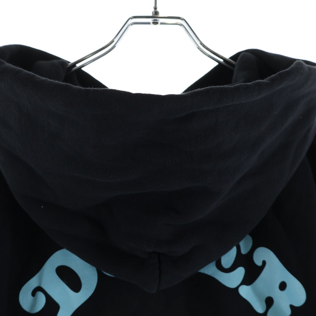 DOVER STREET MARKET(ドーバーストリートマーケット) ×VERDY ヴェルディ ロゴプリント プルオーバーフーデッドパーカー ブラック
