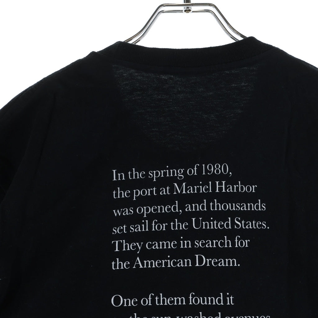 SUPREME(シュプリーム) 17AW Scarface Split Tee スカーフェイススプリット フリントプリントTシャツ 半袖クルーネックカットソー ブラック