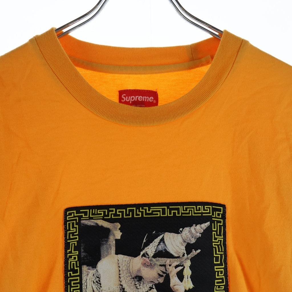 SUPREME(シュプリーム) 17AW Best In The World L/S Tee ベストインザワールドプリント クルーネック長袖Tシャツ ロングスリーブカットソー オレンジ