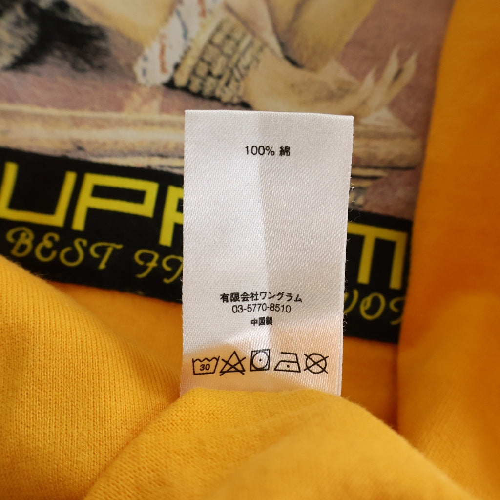SUPREME(シュプリーム) 17AW Best In The World L/S Tee ベストインザワールドプリント クルーネック長袖Tシャツ ロングスリーブカットソー オレンジ