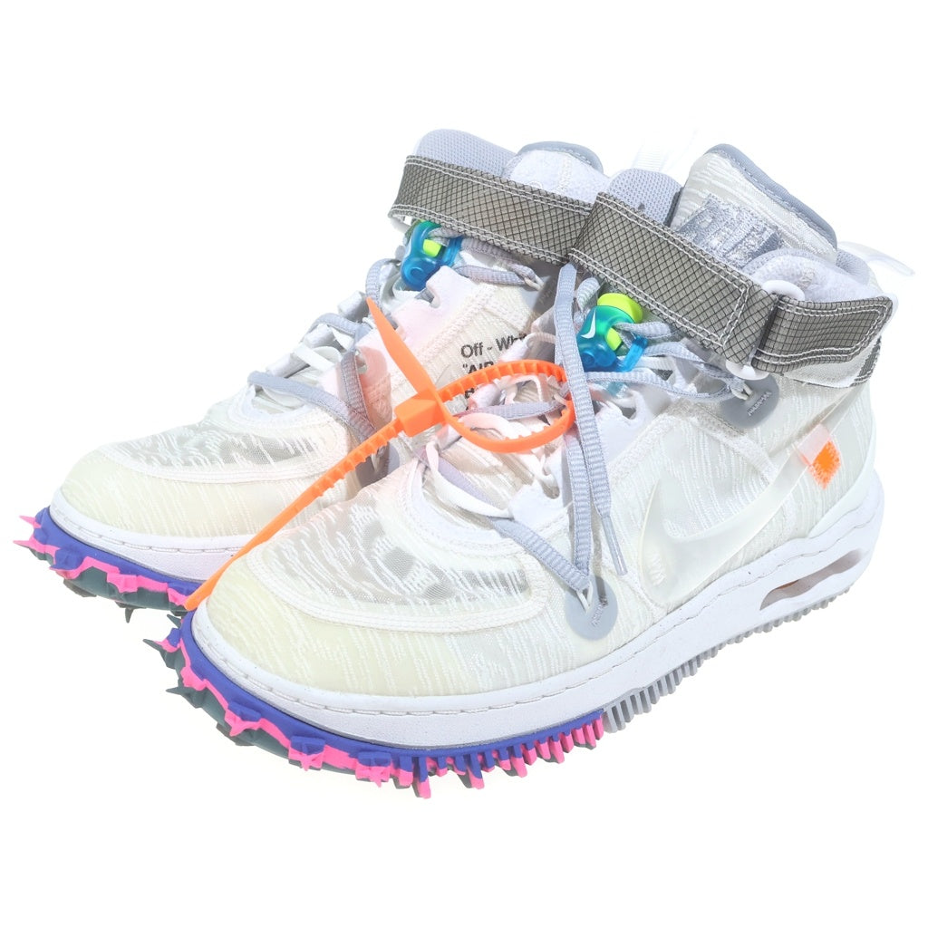 NIKE(ナイキ) ×OFF WHITE AIR FORCE 1 MID SP オフホワイト エアフォース1 ミッドカットスニーカー ホワイト US9/27cm DO6290-100
