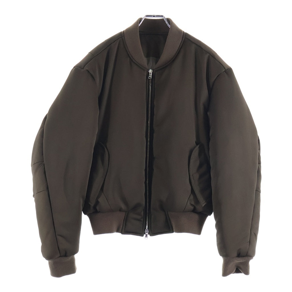 VUJADE(ヴジャデ) MAX SATIN PILLOW BOMBER JACKET マックスサテン ピロー ボンバーフライトジャケット ブラウン