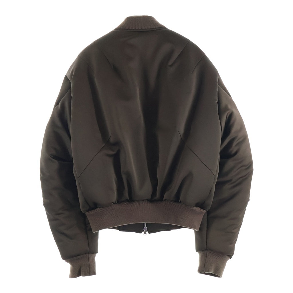 VUJADE(ヴジャデ) MAX SATIN PILLOW BOMBER JACKET マックスサテン ピロー ボンバーフライトジャケット ブラウン