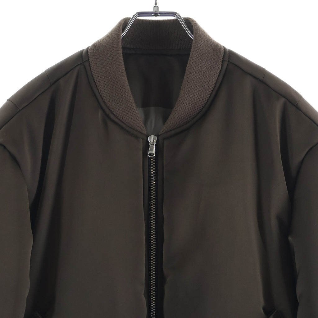 VUJADE(ヴジャデ) MAX SATIN PILLOW BOMBER JACKET マックスサテン ピロー ボンバーフライトジャケット ブラウン