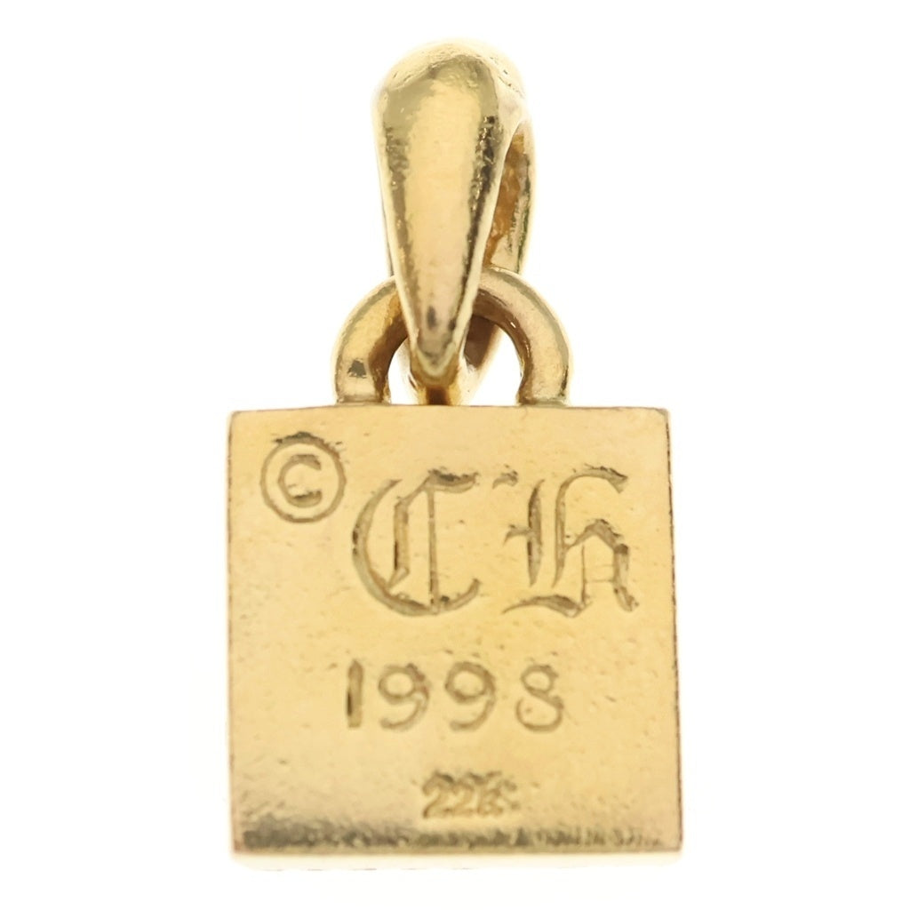 CHROME HEARTS(クロムハーツ) 22K FRAMED CH PLUS P/DIA フレームドCHプラス PAVEダイヤ ペンダントトップ ゴールド BCA048