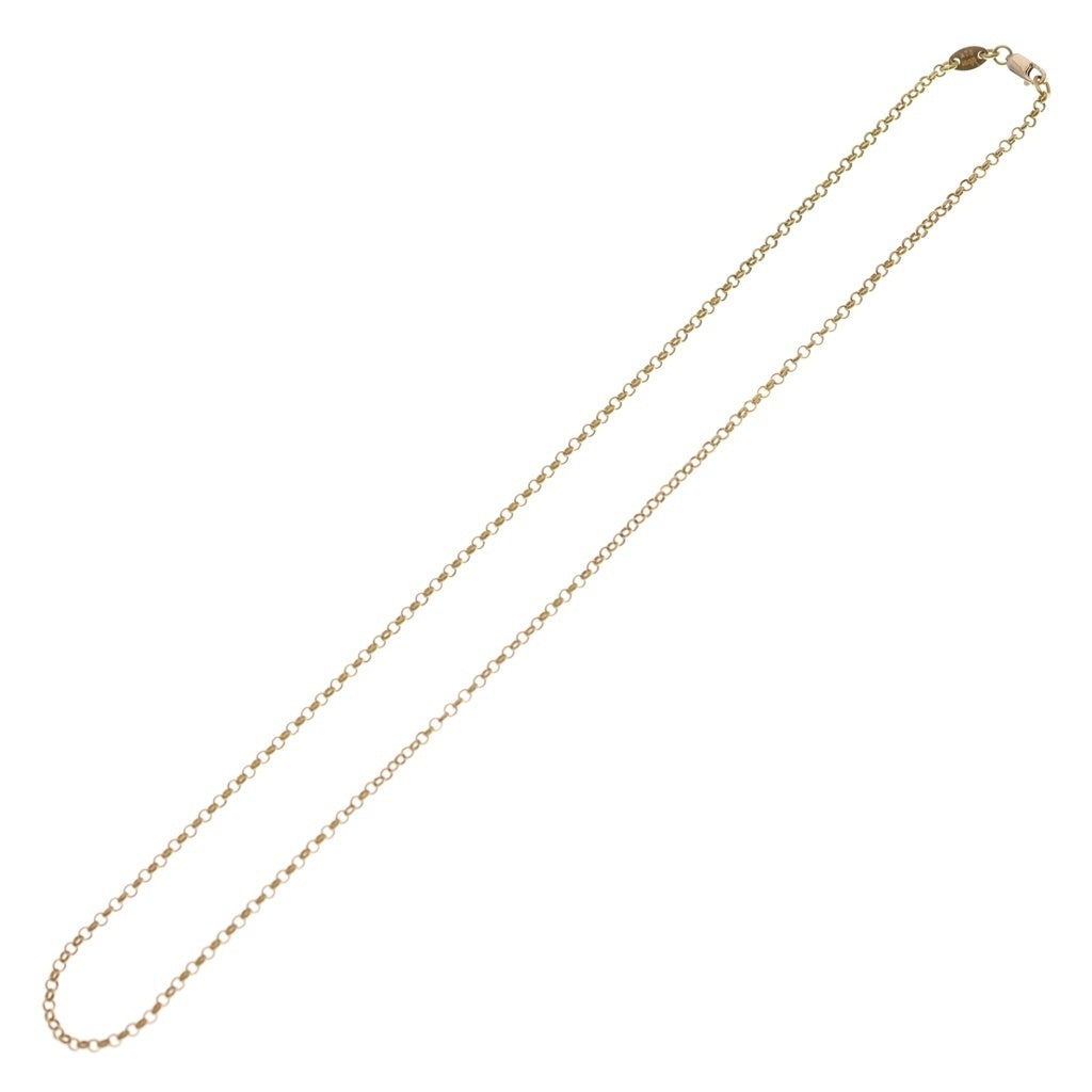 CHROME HEARTS(クロムハーツ) 22K NECKCHAIN R18 ロールチェーンネックレス 18inch ゴールド BCA010