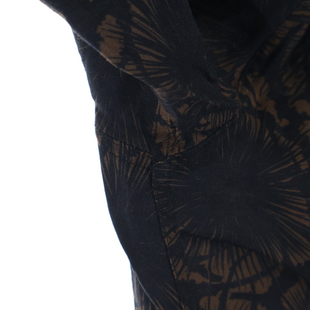 BUDSPOOL(バッズプール) ×GAKKIN 松煙墨 HAWAIIAN SHIRT ガッキン 半袖ハワイアンシャツ ブラック/ブラウン