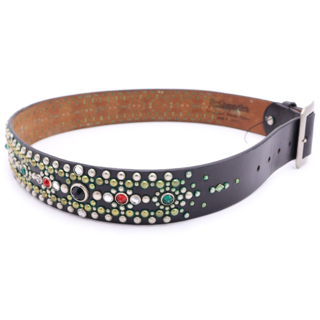 WACKO MARIA(ワコマリア) ×CHARRO RASTRA STUDS BELT チャロラストラ レザースタッズベルト ブラック WMR-BLT-05