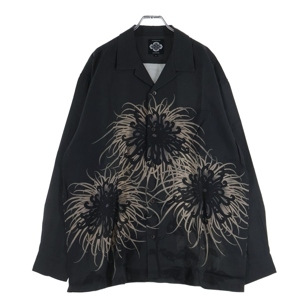 BUDSPOOL(バッズプール) ×GAKKIN 日章菊 L/S HAWAIIAN SHIRT ガッキン
