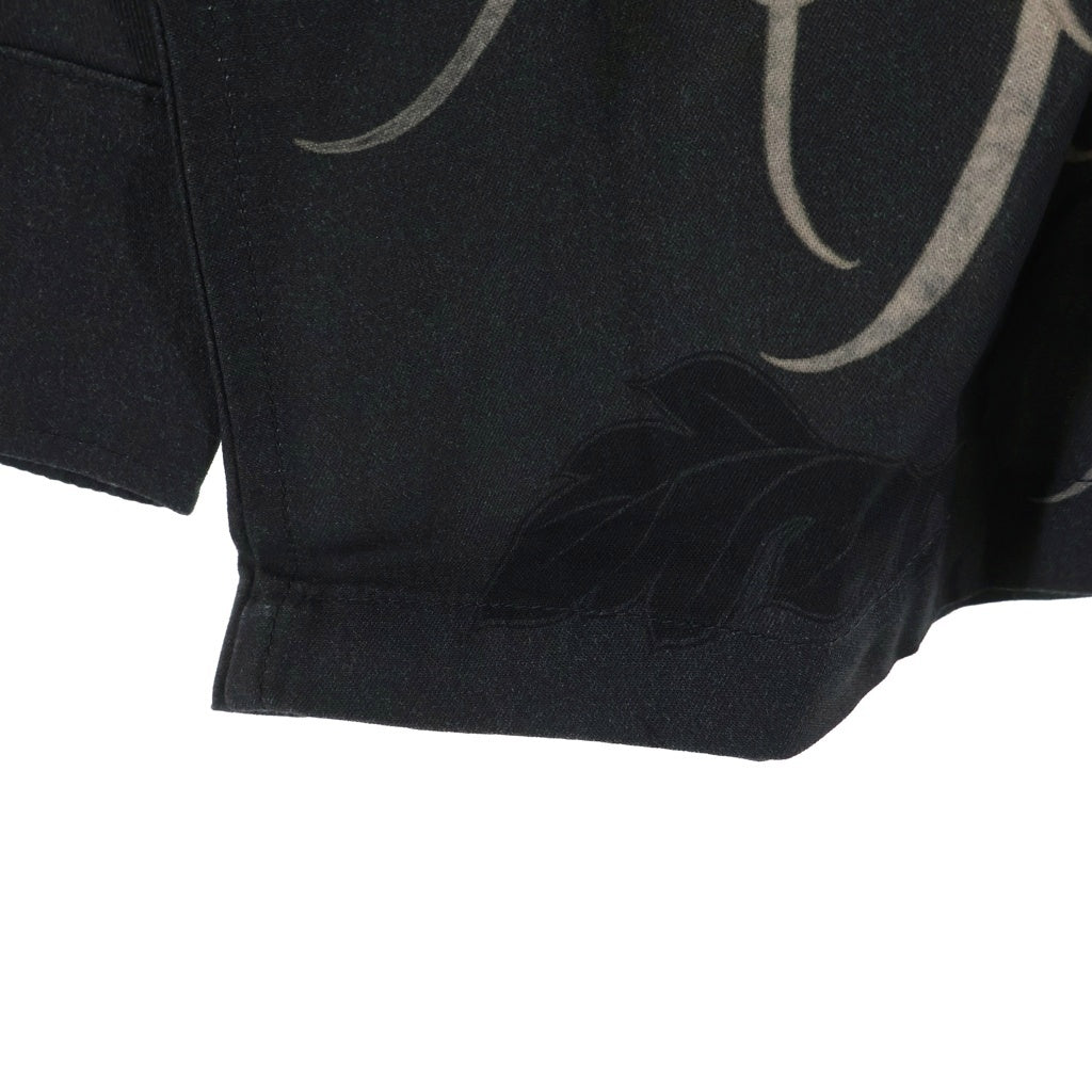 BUDSPOOL(バッズプール) ×GAKKIN 日章菊 L/S HAWAIIAN SHIRT ガッキン ロングスリーブハワイアンシャツ 長袖 グレー