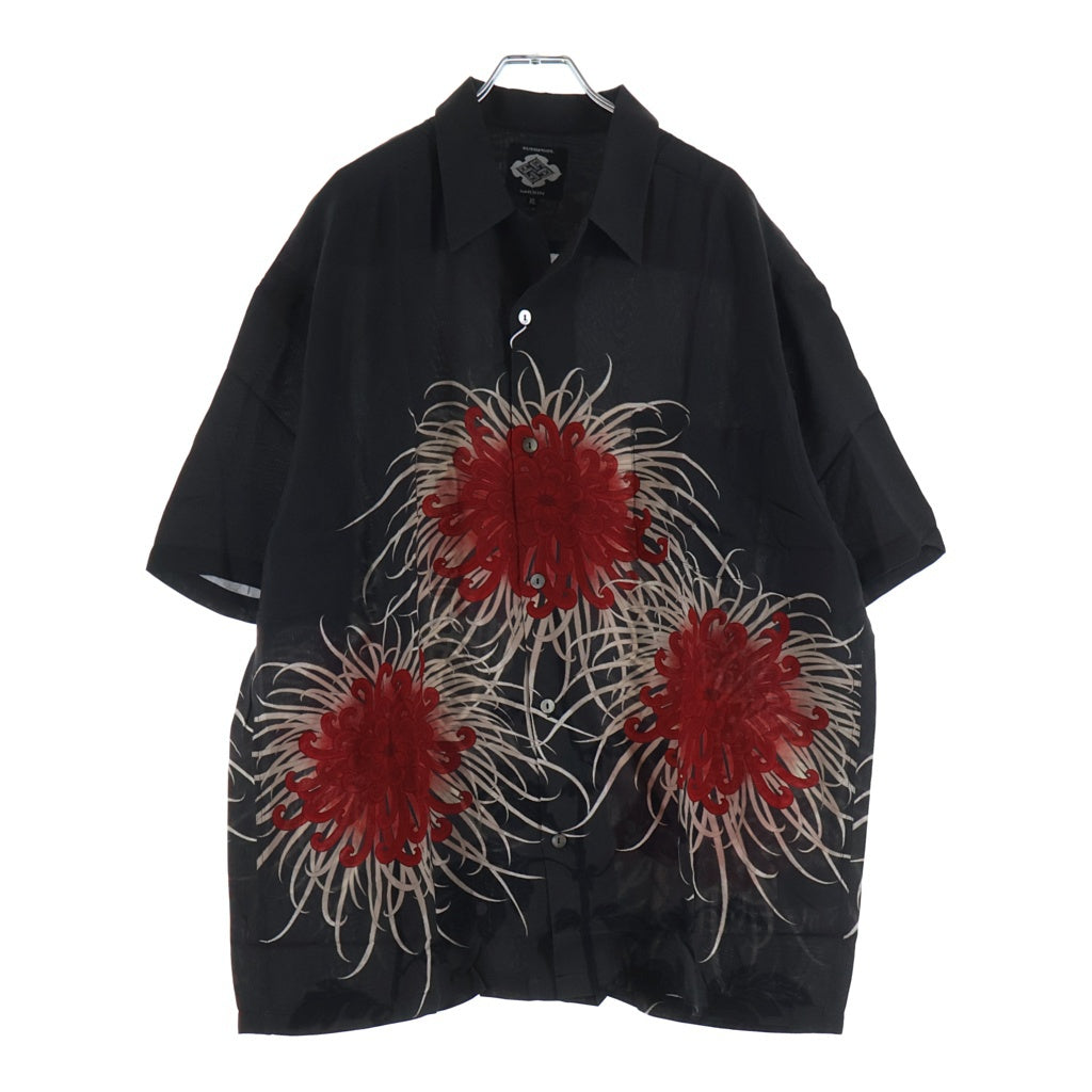BUDSPOOL(バッズプール) ×GAKKIN 日章菊 HAWAIIAN SHIRT ガッキン 半袖