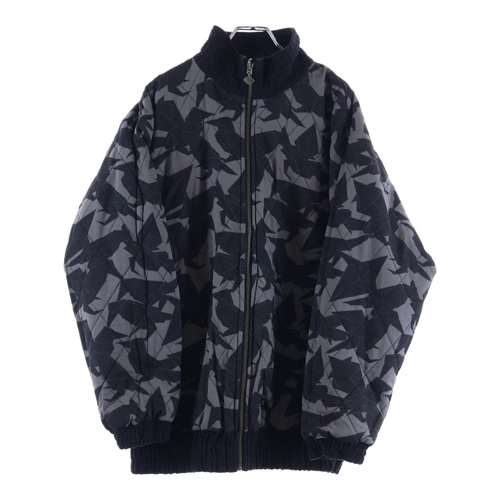 BUDSPOOL(バッズプール) 25AW ×GAKKIN 折り鴉 PAPER CROWS REVERSIBLE JACKET キルティング リバーシブルジャケット ブラック/グレー