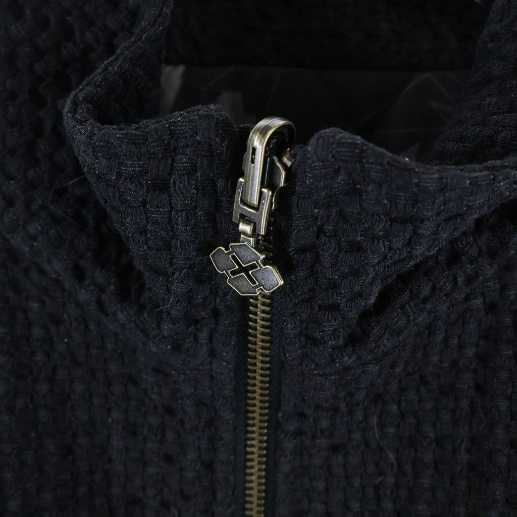 BUDSPOOL(バッズプール) 25AW ×GAKKIN 折り鴉 PAPER CROWS REVERSIBLE JACKET キルティング リバーシブルジャケット ブラック/グレー