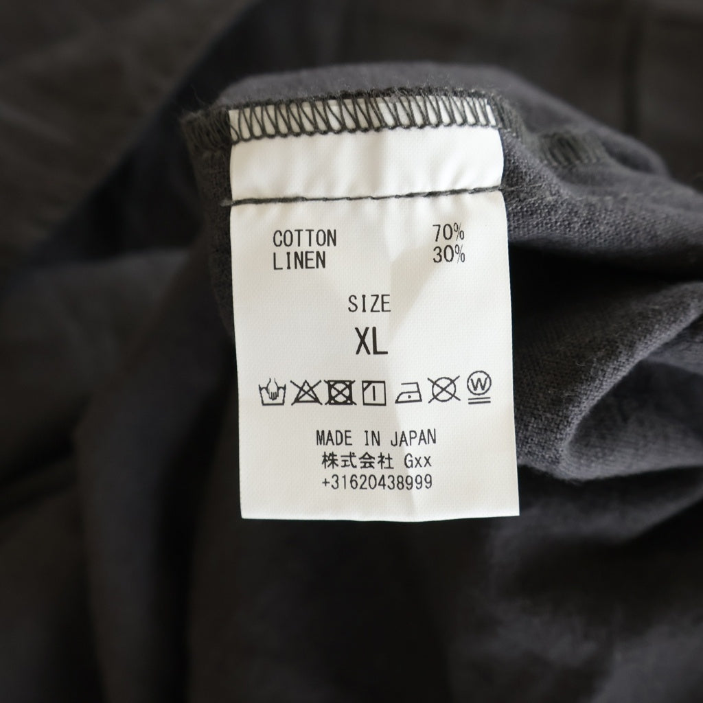 GAKKIN(ガッキン) 24AW TYROLEAN SHIRT フロント刺繍 長袖 チロリアンシャツ グレー