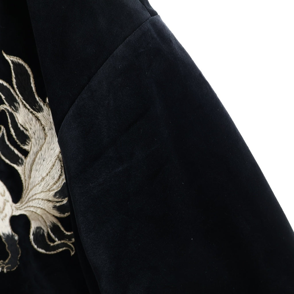 BUDSPOOL(バッズプール) ×GAKKIN 白墨狐 VELVETEEN SOUVENIR JACKET ガッキン ベルベット スーベニアジャケット ブラック