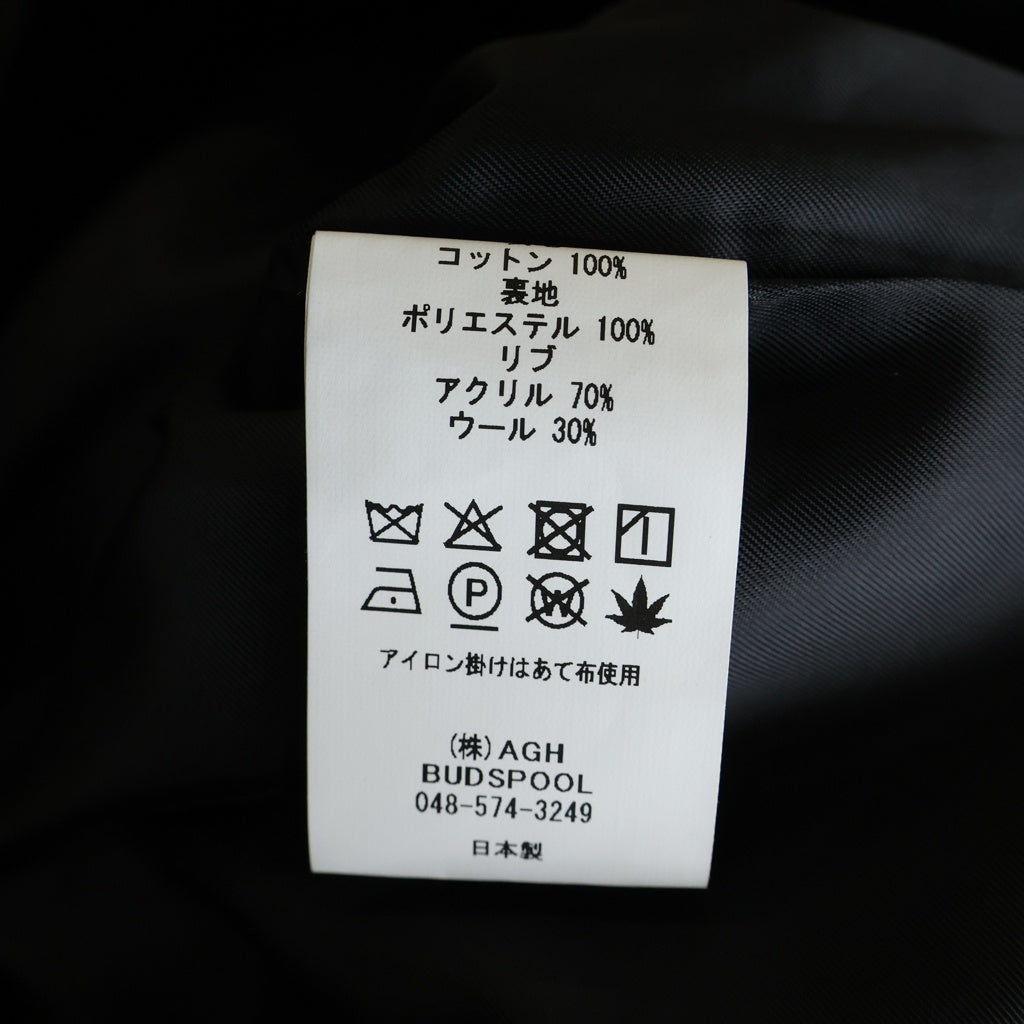 BUDSPOOL(バッズプール) ×GAKKIN 白墨狐 VELVETEEN SOUVENIR JACKET ガッキン ベルベット スーベニアジャケット ブラック
