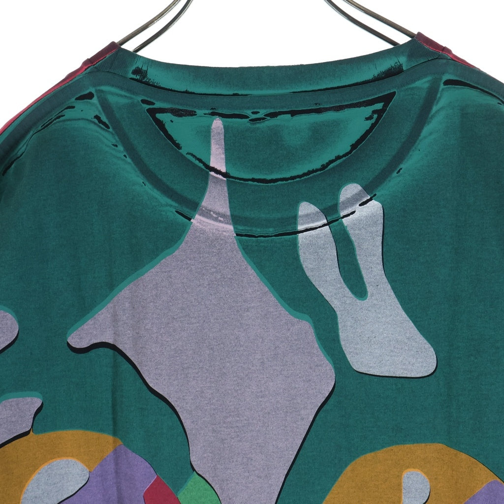 STELLA McCARTNEY(ステラマッカートニー) ×BEATLES ビートルズ フェイスモチーフプリントデザイン クルーネック半袖Tシャツカットソー マルチカラー