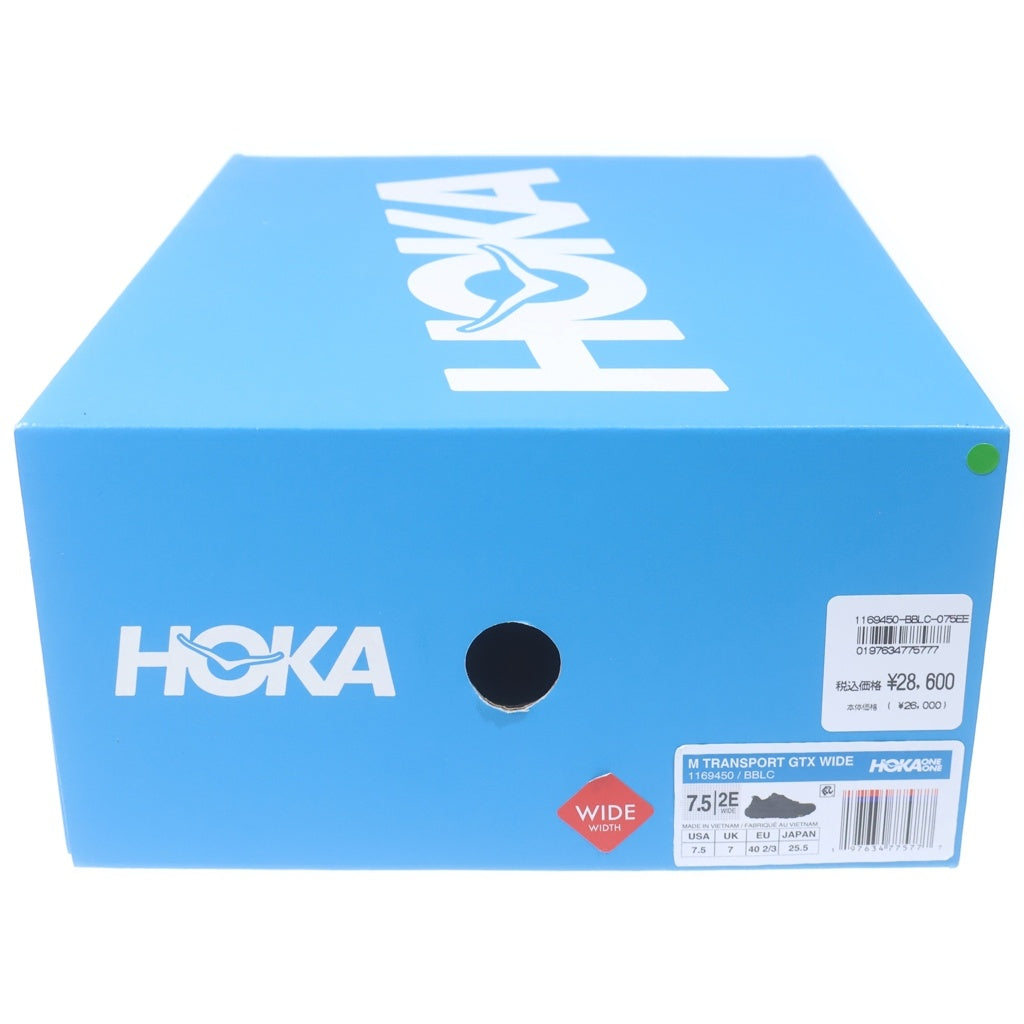 HOKA ONE ONE(ホカオネオネ) TRANSPORT GTX WIDE トランスポートワイド ローカットスニーカー ブラック US7.5/25.5cm 1169450