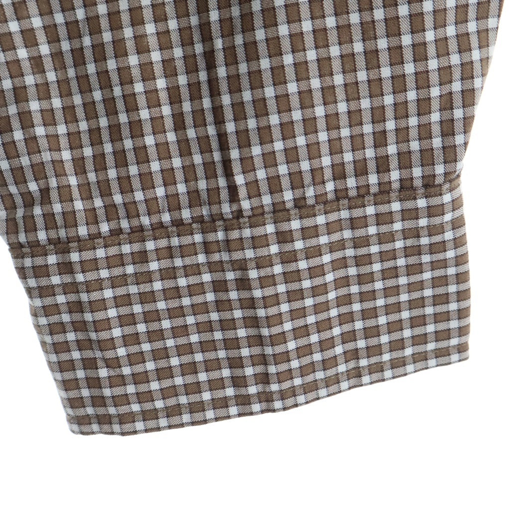 Unlikely(アンライクリー) 26SS Unlikely Work Shirts 2tone アンライクリー 2トーン チェック柄 ワーク長袖シャツ ブラウン U26S-11-0002