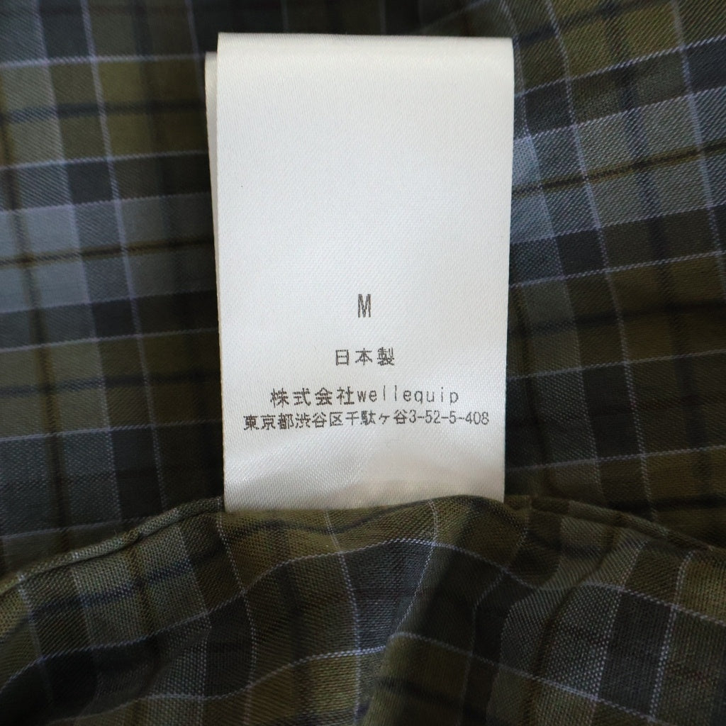 Unlikely(アンライクリー) 26SS Unlikely Work Shirts 2tone アンライクリー 2トーン チェック柄 ワーク長袖シャツ ブラウン U26S-11-0002