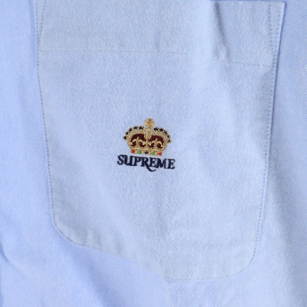 SUPREME(シュプリーム) 25AW Loose Fit Flannel Oxford Shirt ルーズフィット フランネル オックスフォード長袖シャツ ブルー