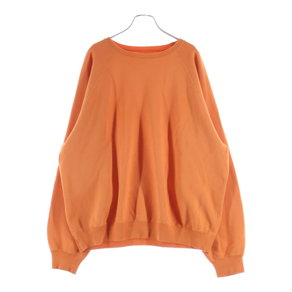 Unlikely(アンライクリー) 26SS Unlikely Raglan Sleeve Crew アンライクリー ラグランスリーブ クルーネックスウェット トレーナー オレンジ U26S-13-0003