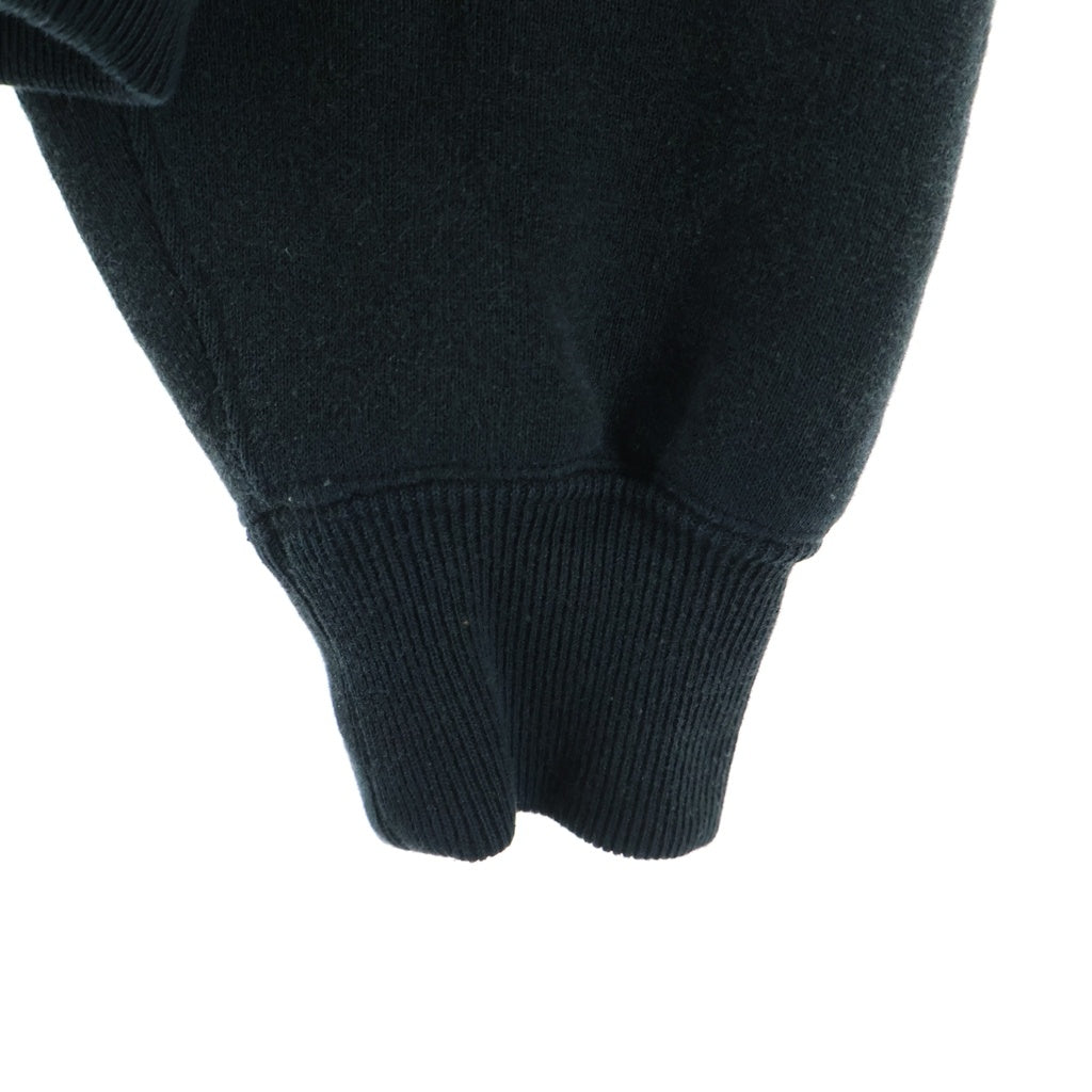 NO BRAND(ノーブランド) OVY オヴィー W Vintage sweat ピグメントダイ ヴィンテージ クルーネックスウェット トレーナー ブラック W0022