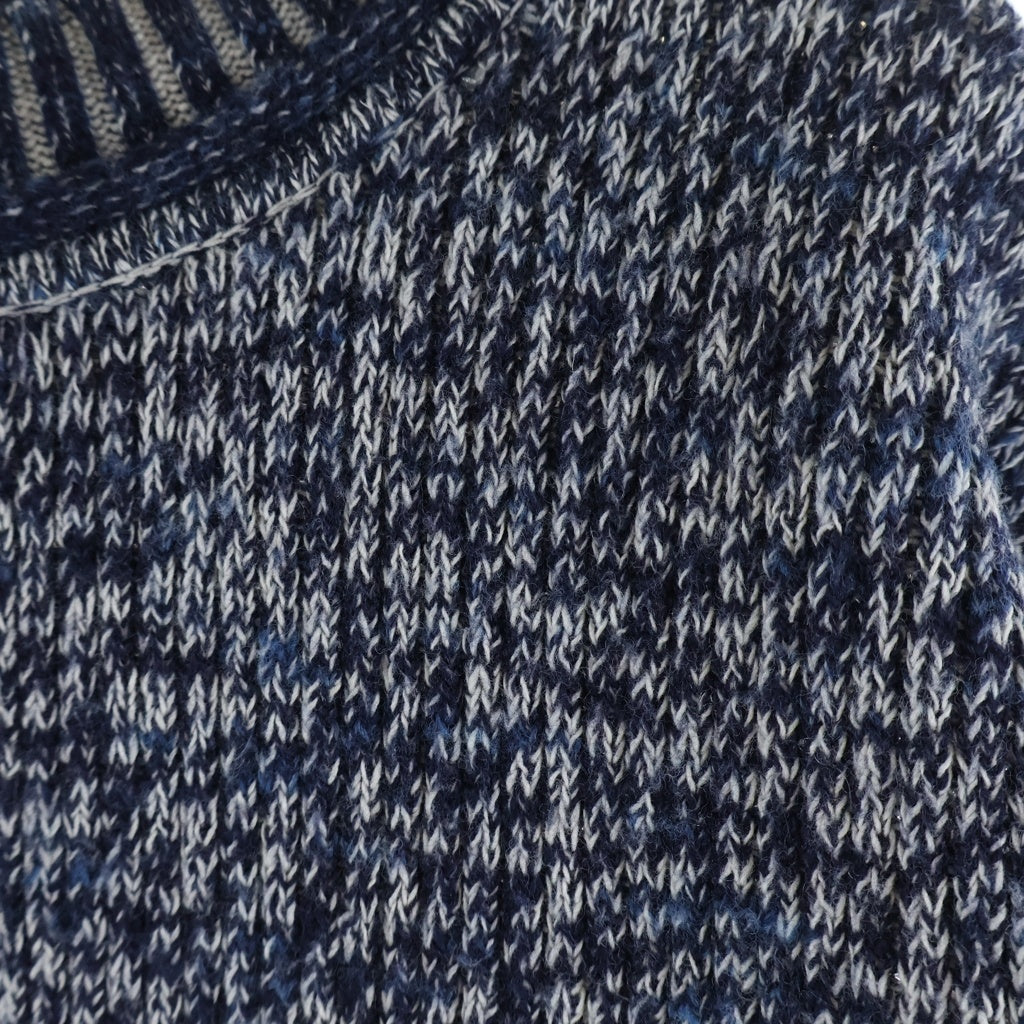 Acne Studios(アクネ ストゥディオズ) メタリック ハートジャガード ウール クルーネックニットセーター ブルー FN-MN-KNIT000488
