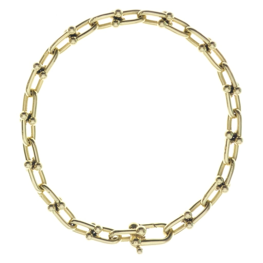 TIFFANY & Co.(ティファニー) ハードウェア スモールリンク ブレスレット チェーン イエローゴールド 18K Au750YG