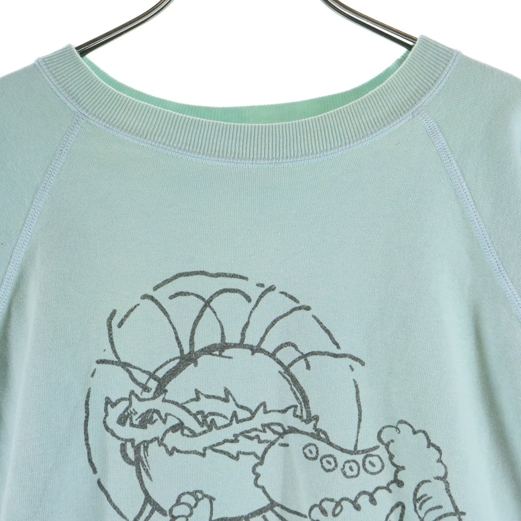 SAINT MICHAEL(セントマイケル) 23AW JESUS CREWNECK ジーザス クルーネックスウェットトレーナー ライトブルー SM-A23-0000-024