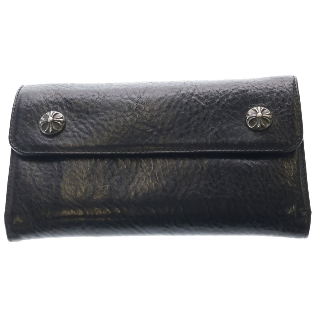 CHROME HEARTS(クロムハーツ) WAVE ウェーブ レザーウォレット 財布 ブラック