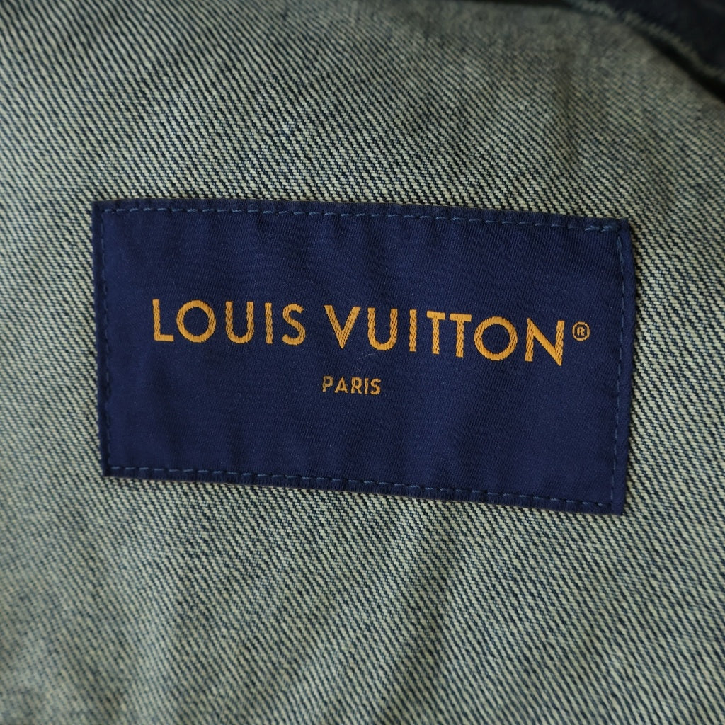 LOUIS VUITTON(ルイヴィトン) 23AW モノグラム ワークウェア ウォッシュド加工 ジップアップデニムジャケット インディゴ RM232Q Y38 HPA46W