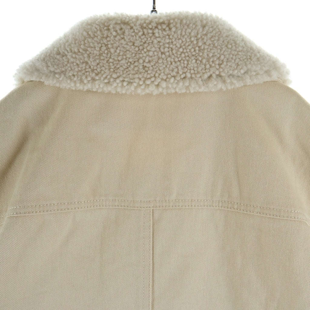 LOUIS VUITTON(ルイヴィトン) 23SS モノグラム ワークウェア 襟ボア ジップアップデニムジャケット アイボリー RM231Q TZ0 HOA45W
