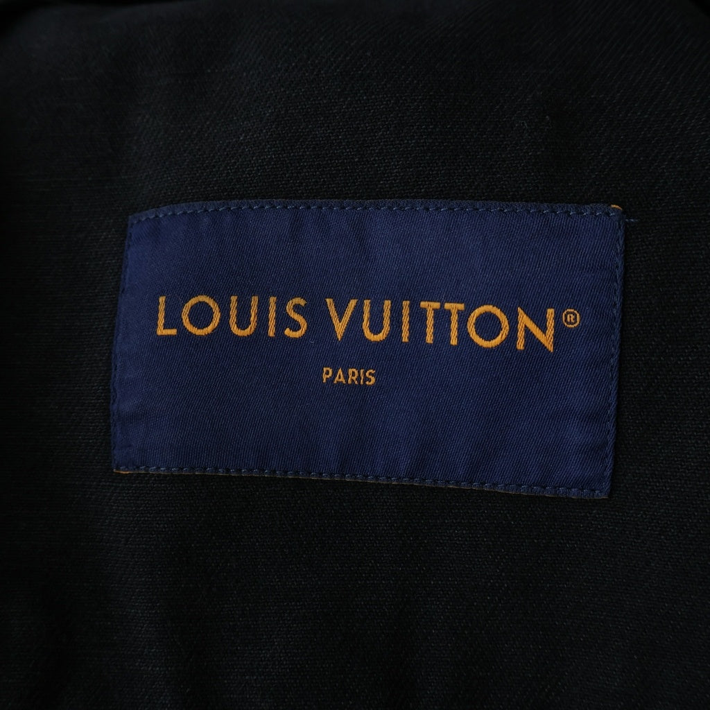 LOUIS VUITTON(ルイヴィトン) 24AW モノグラムエンボス ワークウェア ジップアップデニムジャケット ブラック RM242MQ CCU HRA50W