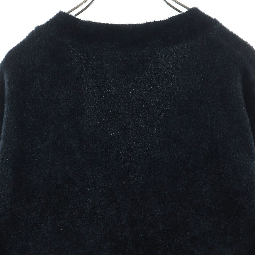GOD SELECTION XXX(ゴッドセレクショントリプルエックス) KNIT CARDIGAN ナイロンニットカーディガン ブラック GX-A25-KN-01