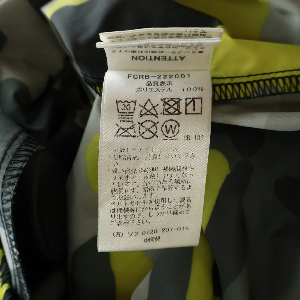 F.C.R.B./F.C.Real Bristol/FCRB(エフシーアールビー/エフシーレアルブリストル) 22AW CAMOUFLAGE TEAM SHORTS カモフラージュ イージーチームショーツ ハーフパンツ グレー/イエロー FCRB-222001