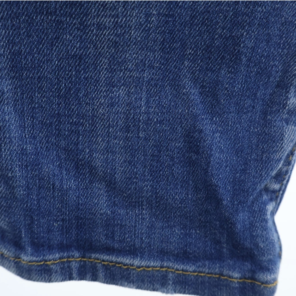 DSQUARED2(ディースクエアード) SUPER TWINKY JEAN スーパートゥインキージーン ダメージ加工 ボタンフライ スキニーデニムパンツ インディゴ S74LB1676 S30872