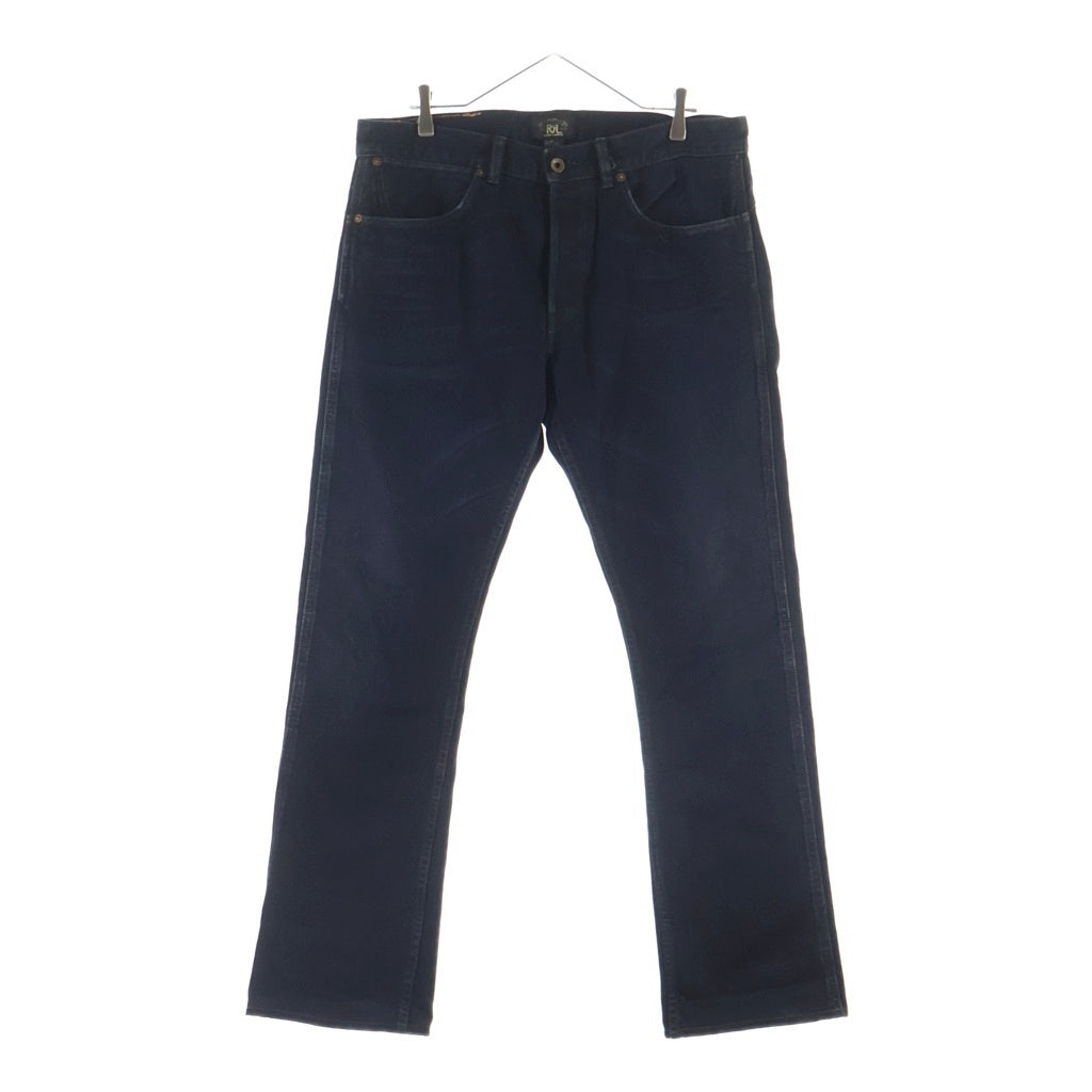 RRL(ダブルアールエル) SLIM STRAIGHT FIT JEANS USA製 スリムフィット ボタンフライ ストレートデニムパンツ インディゴ