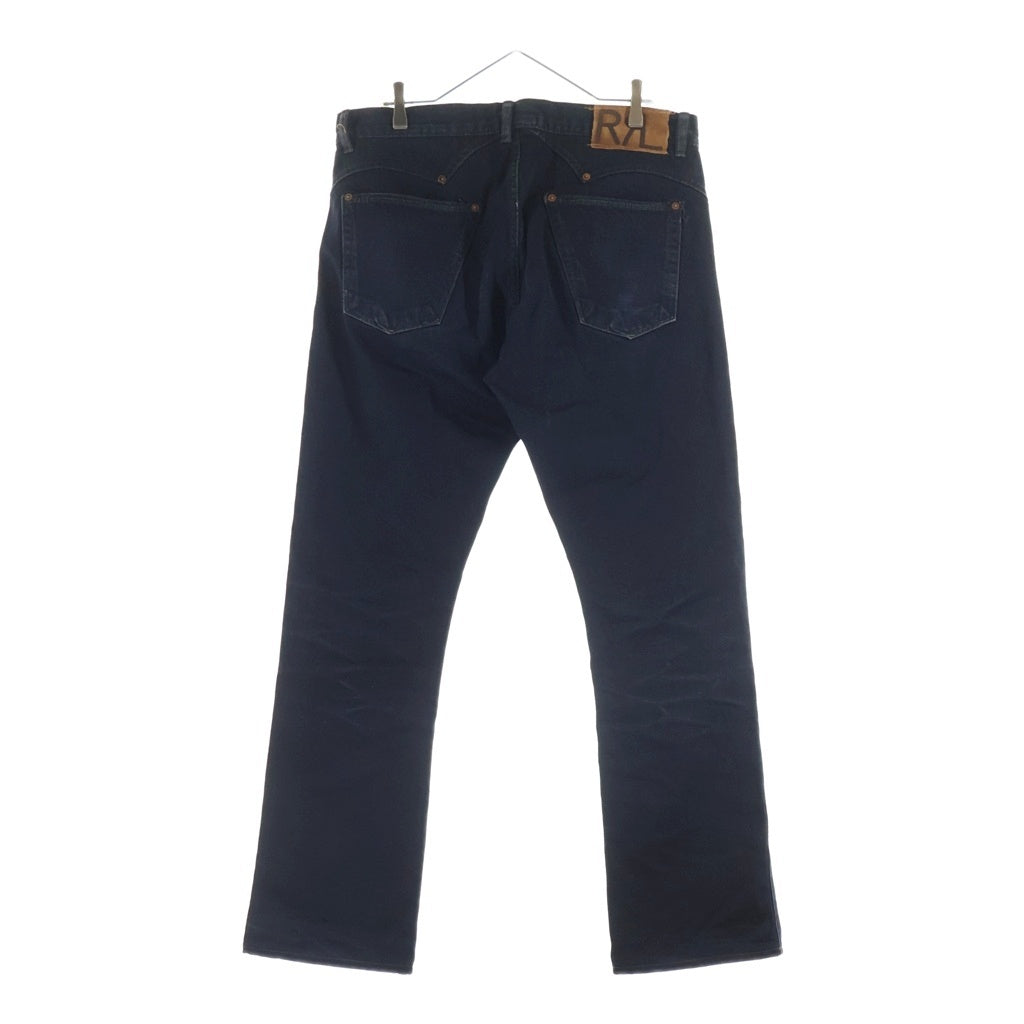 RRL(ダブルアールエル) SLIM STRAIGHT FIT JEANS USA製 スリムフィット ボタンフライ ストレートデニムパンツ インディゴ