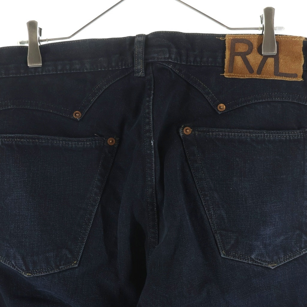 RRL(ダブルアールエル) SLIM STRAIGHT FIT JEANS USA製 スリムフィット ボタンフライ ストレートデニムパンツ インディゴ