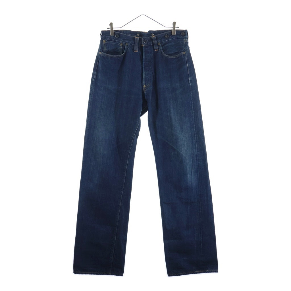 Levi's(リーバイス) 90S VINTAGE 201XX 復刻 布パッチ ボタン裏555 バレンシア工場 ヴィンテージ シンチバック ボタンフライ デニムパンツ インディゴ