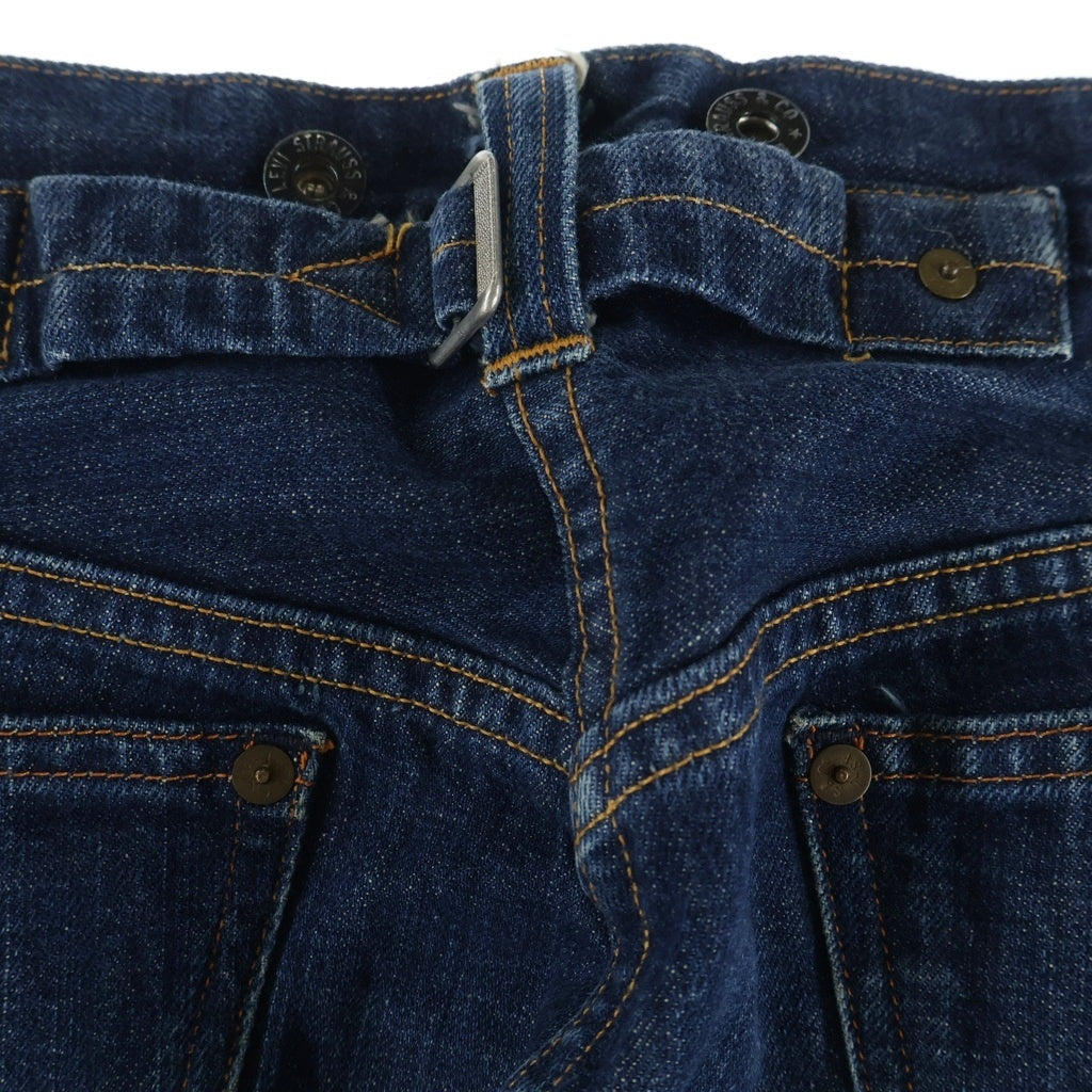 Levi's(リーバイス) 90S VINTAGE 201XX 復刻 布パッチ ボタン裏555 バレンシア工場 ヴィンテージ シンチバック ボタンフライ デニムパンツ インディゴ