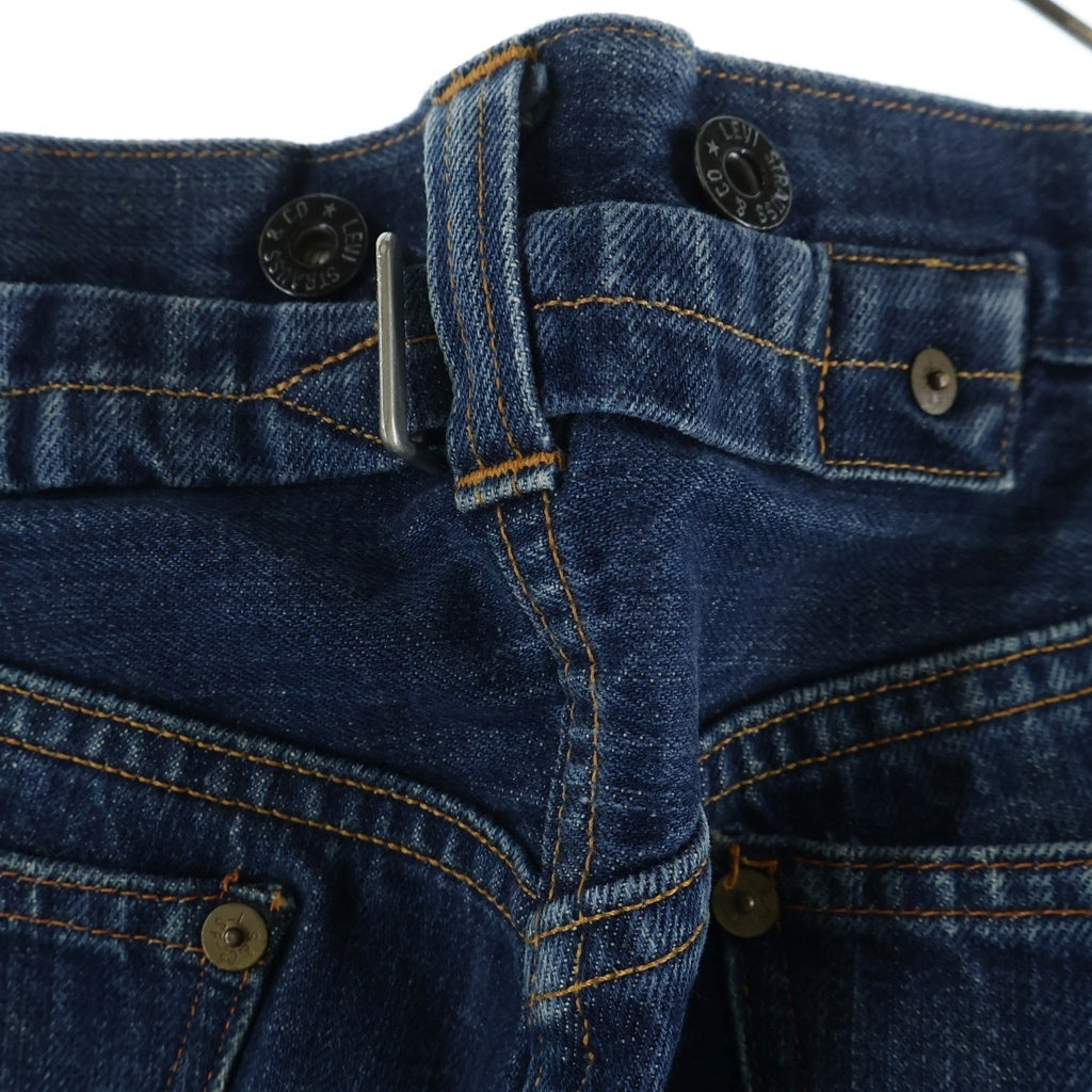 Levi's(リーバイス) 90S VINTAGE 201XX 復刻 布パッチ ボタン裏555 バレンシア工場 ヴィンテージ シンチバック ボタンフライ デニムパンツ インディゴ