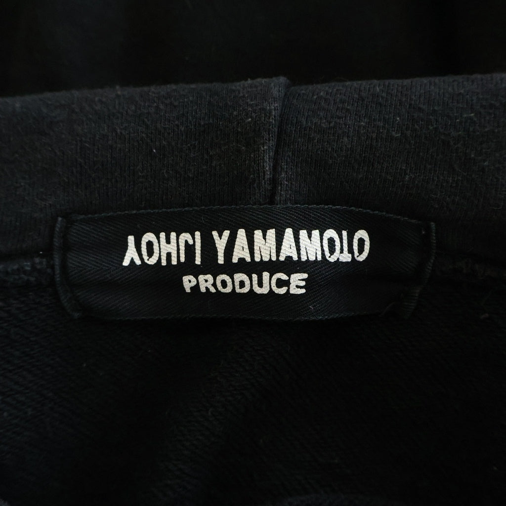 Yohji Yamamoto(ヨウジヤマモト) 17SS コットン プルオーバーフーデッドパーカー ブラック FD-T63-993